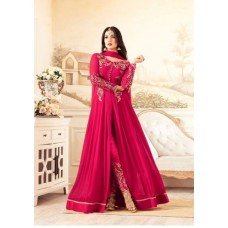 4604 BURGUNDY MAISHA DESIGNER WEDDING WEAR SLIT STYLE DRESS